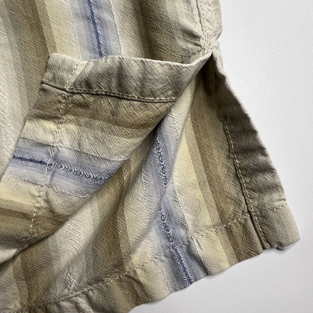 Tommy Bahama Silk Shirt Men's Size XL Striped Long Sleeve - Picture 6 of 9